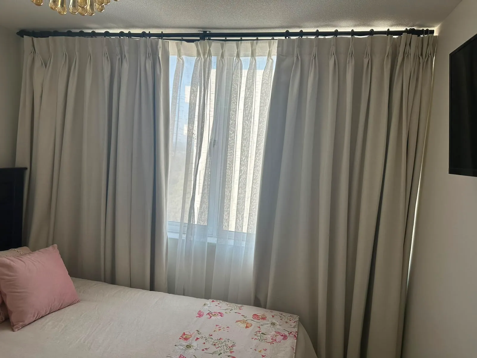 Cortinas dormitorio gris oscuro